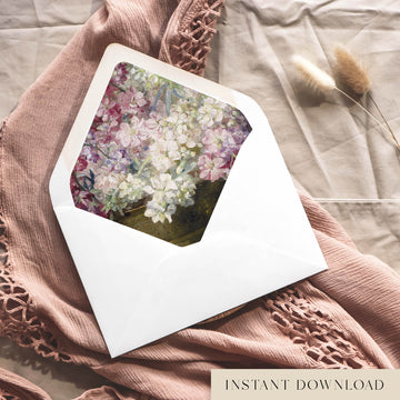 Blumen Printable Envelope Liners