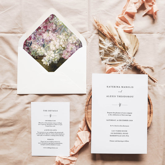 Blumen Printable Envelope Liners