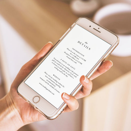 Brooklyn Digital Wedding Invitation Template