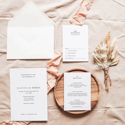 Brooklyn Wedding Invitation Template