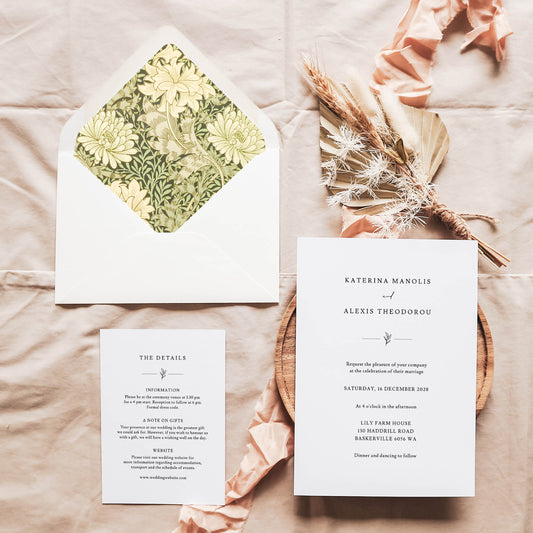 Chrysanthemums Printable Envelope Liners