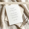Claremont Wedding Invitation Template