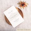 Claremont Invitation Belly Band Template
