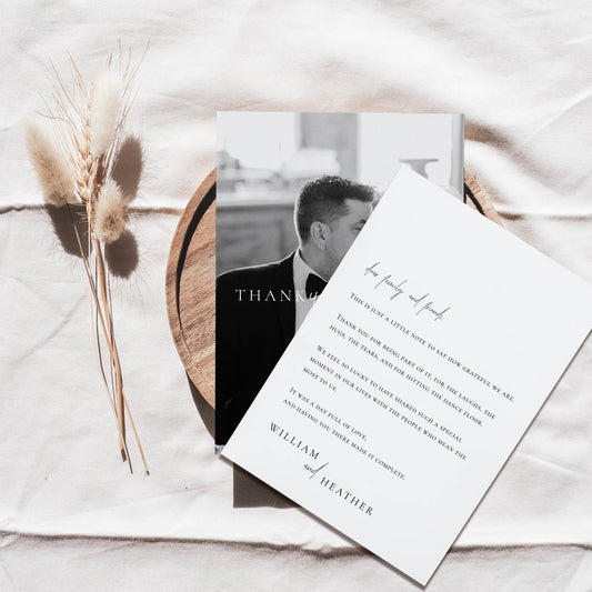 Claremont Thank You Card Template