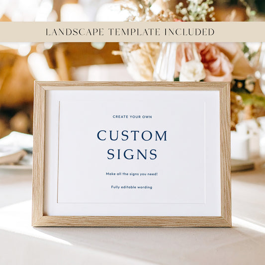Cove Custom Sign Template