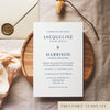 Cove Wedding Invitation Template