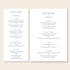 Cove Menu Template