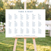 Cove Wedding Seating Chart Template (Round Tables) (Horizontal)