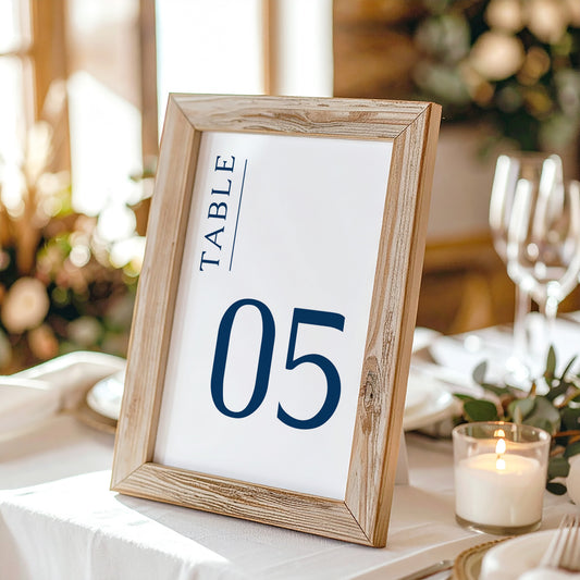 Cove Table Numbers Template