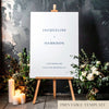 Cove Wedding Welcome Sign Template