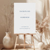 Cove Wedding Welcome Sign Template