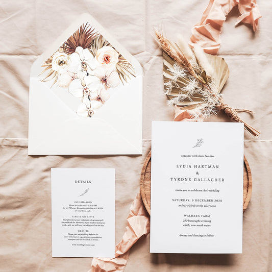 Desert Bloom Printable Envelope Liners