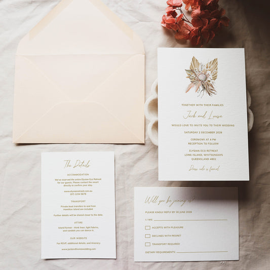 Drift Wedding Invitation Template