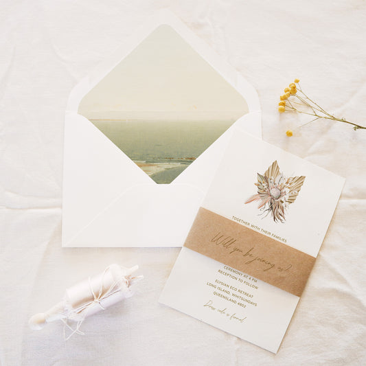 Drift Invitation Belly Band Template