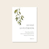 Evergreen Audio Guestbook Sign Template