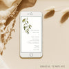 Evergreen Digital Wedding Invitation Template