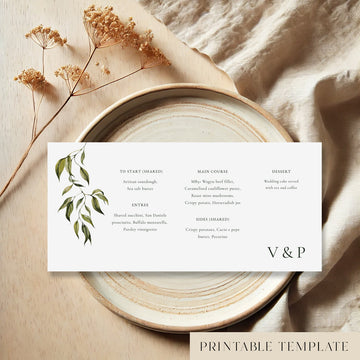 Evergreen Menu Template