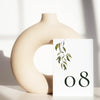 Evergreen Table Numbers Template