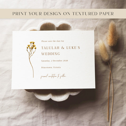 Goldfields Save The Date Template