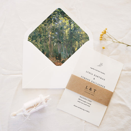 Grove Invitation Belly Band Template