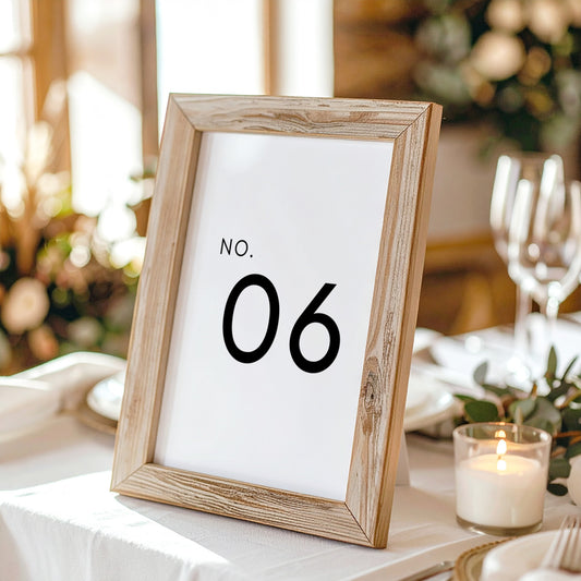 Harbour Table Numbers Template