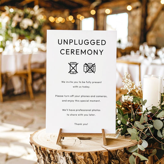 Harbour Unplugged Ceremony Sign Template