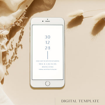 Laguna Digital Save The Date Template