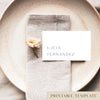 Laguna Place Cards Template