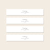 Lavande Invitation Belly Band Template