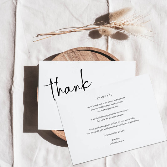 Lavande Thank You Card Template