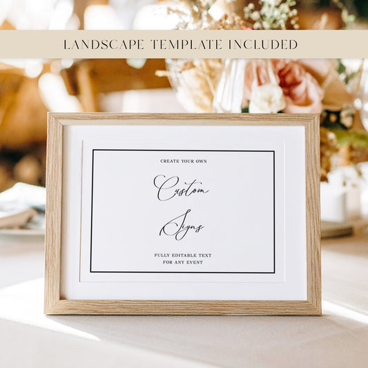 Maison Custom Sign Template