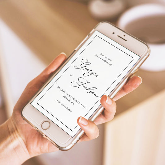 Maison Digital Save The Date Template