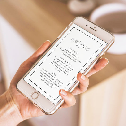 Maison Digital Wedding Invitation Template