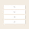 Maison Invitation Belly Band Template
