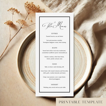Maison Menu Template