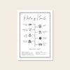 Maison Wedding Order of Events Sign Template