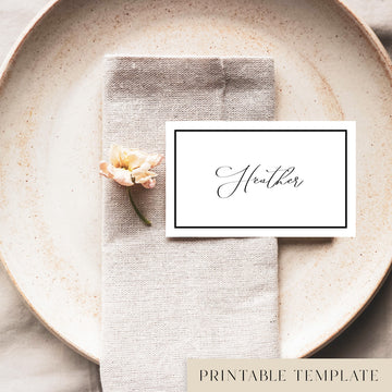 Maison Place Cards Template