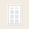 Maison Wedding Seating Chart Template (Long Tables)