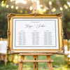 Maison Wedding Seating Chart Template (Long Tables) (Horizontal)