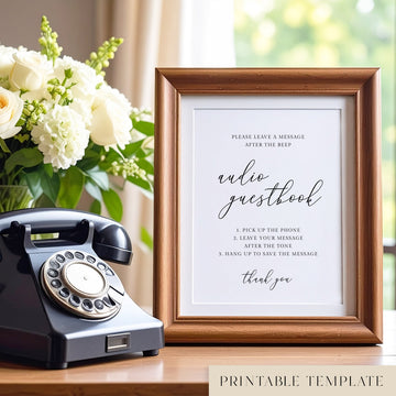 Marais Audio Guestbook Sign Template