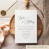 Marais Wedding Invitation Template