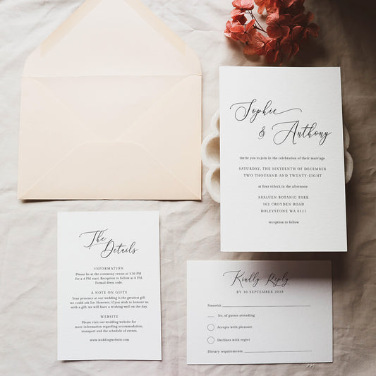 Marais Wedding Invitation Template