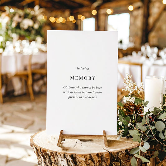 Lumen In Loving Memory Sign Template