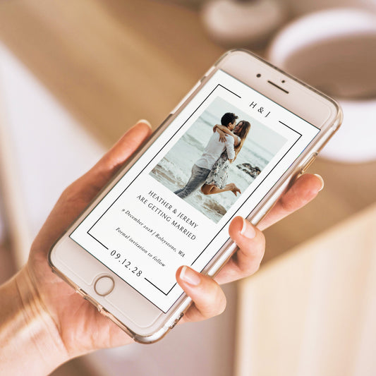 Mayfair Digital Save The Date Template