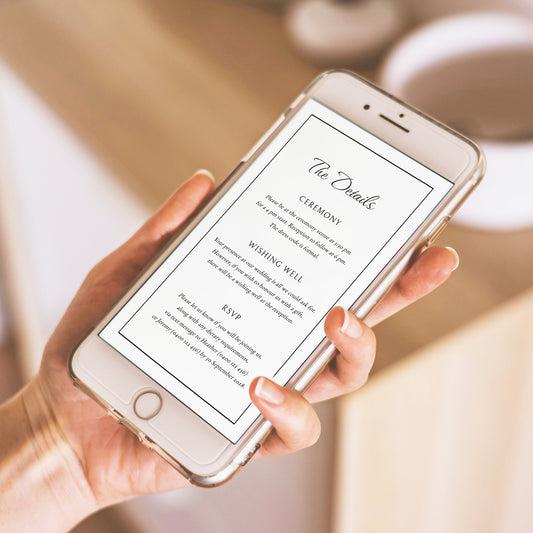 Mayfair Digital Wedding Invitation Template