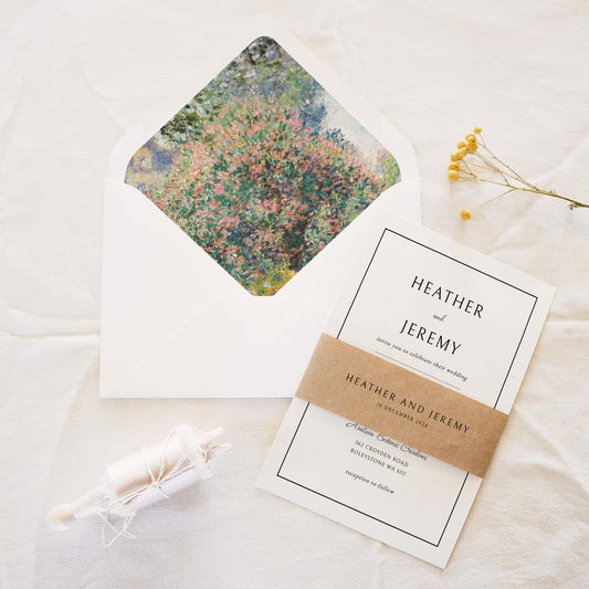 Mayfair Invitation Belly Band Template