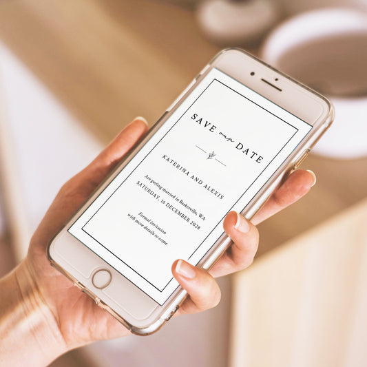 Melrose Digital Save The Date Template