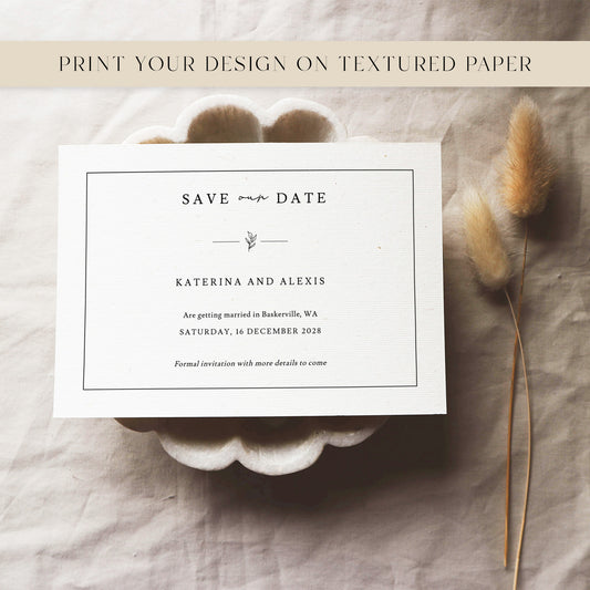 Melrose Save The Date Template