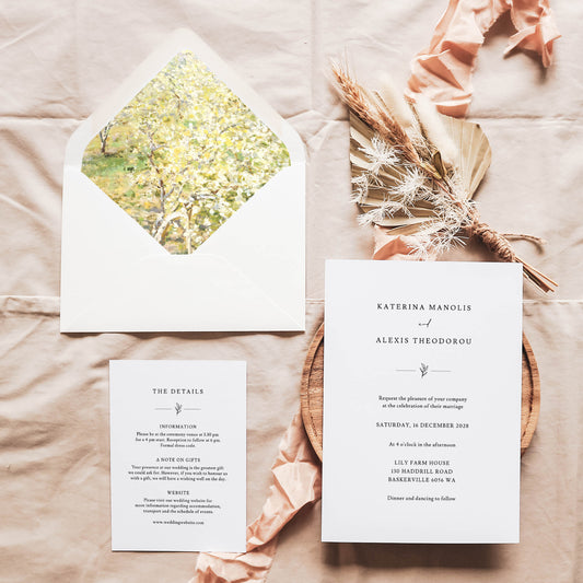 Orchard Printable Envelope Liners