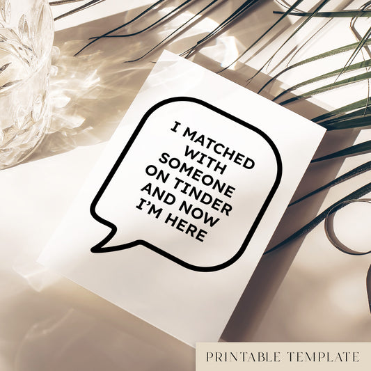 Funny Wedding Photo Booth Quote Props Template
